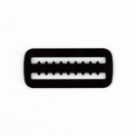 Fibbia Alluminio Passante con Denti