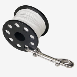 Spool Tecnico Delrin 33 mt con Moschettone Acciaio